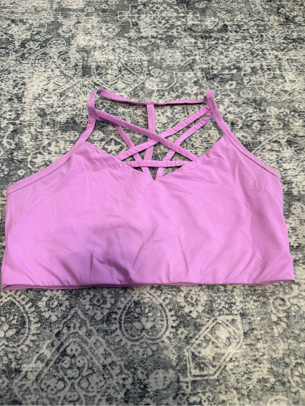 PINK Victoria's Secret Lilac Strappy Sports Bralette